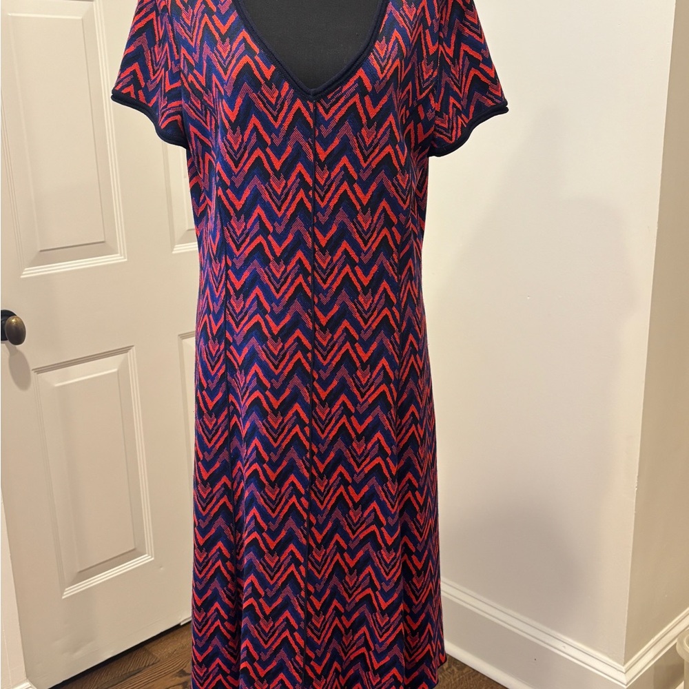 St. John Knits Blue/Red dress